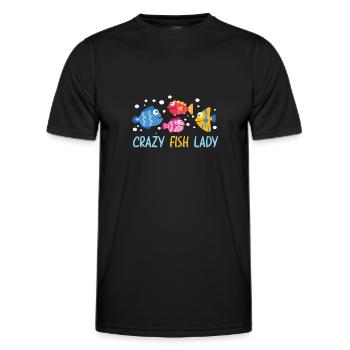 Aquaristik Aquarium Keeper Fishkeeper Salzwasser - Männer Funktions-T-Shirt - Schwarz - Vorne - AI Model Male 178 dark (178cm)