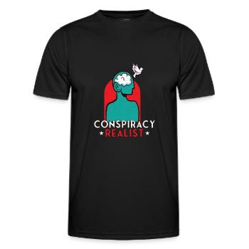 Conspiracy Theories Conspiracy Theorist Freemason - Men's Functional T-Shirt - black - Front - AI Model Male 178 dark (178cm)