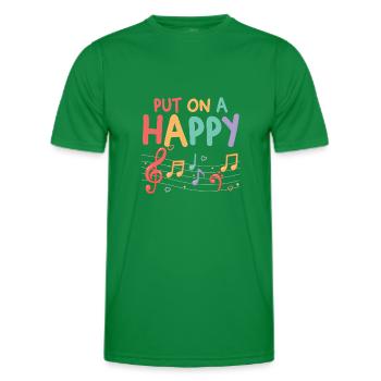 Musicians | Lovers of musical notes | Set - Men's Functional T-Shirt - kelly green - Front - AI Model Male 178 dark (178cm)