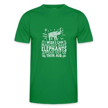 Elephant - Men's Functional T-Shirt - kelly green - Front - AI Model Male 178 dark (178cm)