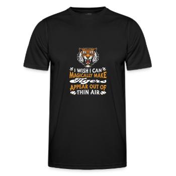 Tiger - Männer Funktions-T-Shirt - Schwarz - Vorne - AI Model Male 178 dark (178cm)