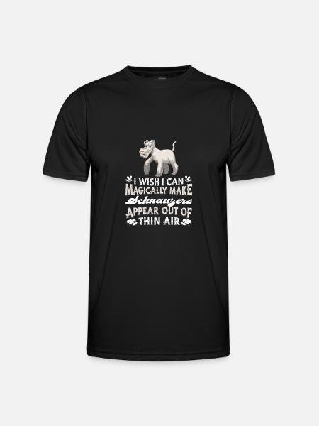 Schnauzer Dog - Men's Functional T-Shirt - black