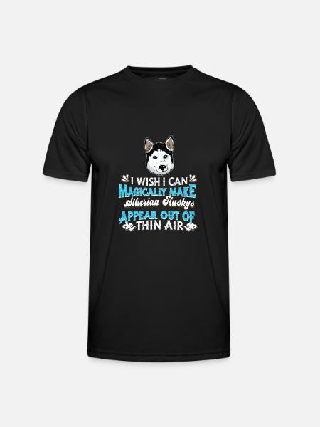 Siberian Husky Dog - Men's Functional T-Shirt - black