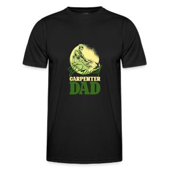 Lustige Schreiner Handwerker Werkzeug Spaß Liebhab - Männer Funktions-T-Shirt - Schwarz - Vorne - AI Model Male 178 dark (178cm)