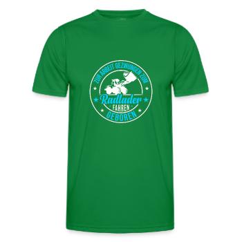 Zum Radlader fahren geboren Radladerfahrer - Männer Funktions-T-Shirt - Kelly Green - Vorne - AI Model Male 178 dark (178cm)