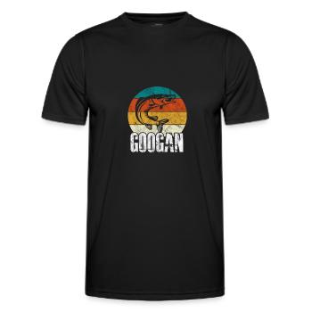 Angler - Männer Funktions-T-Shirt - Schwarz - Vorne - AI Model Male 178 dark (178cm)