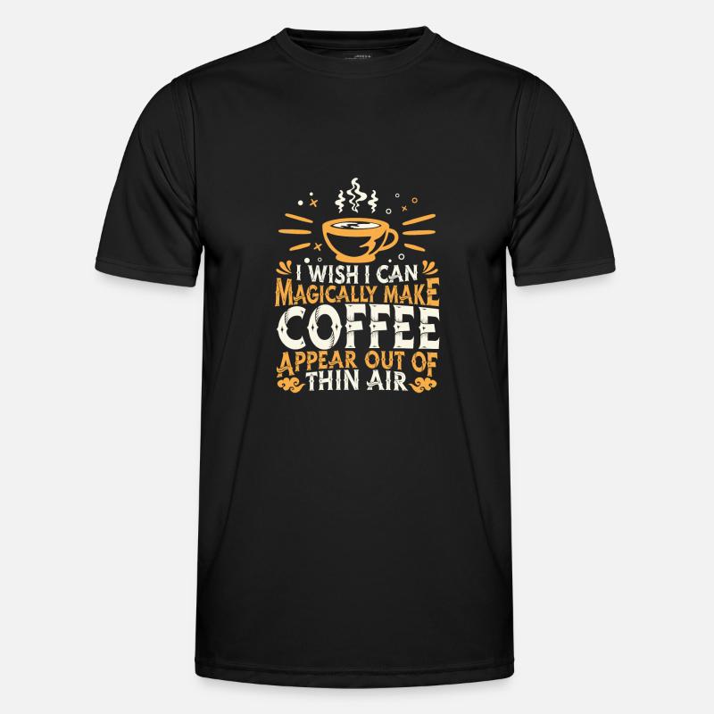 Kaffee Kaffeetrinker Kaffeeliebhaber Männer Funktions-T-Shirt