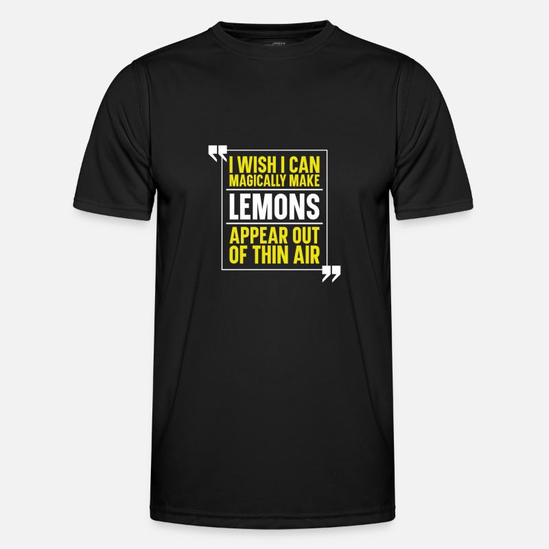 Zitrone Zitrusfrucht Limone Männer Funktions-T-Shirt