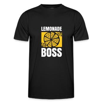 Lemonade Boss Juice Stand - Männer Funktions-T-Shirt - Schwarz - Vorne - AI Model Male 178 dark (178cm)