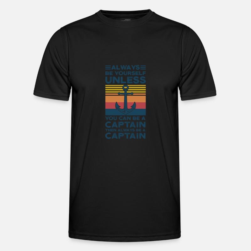 Captain Captains Boating Gift - Men's Functional T-Shirt - black