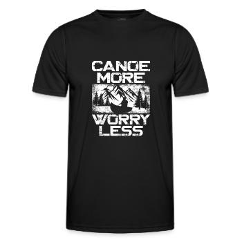 Canoe Canoeing Vintage Canoe More - Men's Functional T-Shirt - black - Front - AI Model Male 178 dark (178cm)