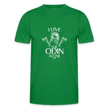 i live for odin alone - Men's Functional T-Shirt - kelly green - Front - AI Model Male 178 dark (178cm)