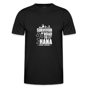 Hawaï - T-shirt sport Homme - noir - Devant - AI Model Male 178 dark (178cm)