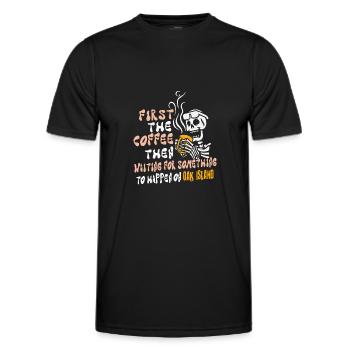Oak Island Treasure Hunt Secret of Oak Island - Men's Functional T-Shirt - black - Front - AI Model Male 178 dark (178cm)