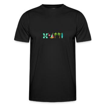 Miami - T-shirt sport Homme - noir - Devant - AI Model Male 178 dark (178cm)