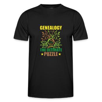 Arbre généalogique Historien de la famille Généalogie Généalogie - T-shirt sport Homme - noir - Devant - AI Model Male 178 dark (178cm)