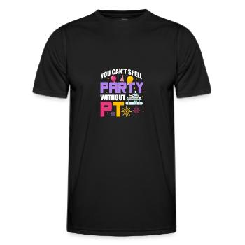 Physiotherapeut - Männer Funktions-T-Shirt - Schwarz - Vorne - AI Model Male 178 dark (178cm)