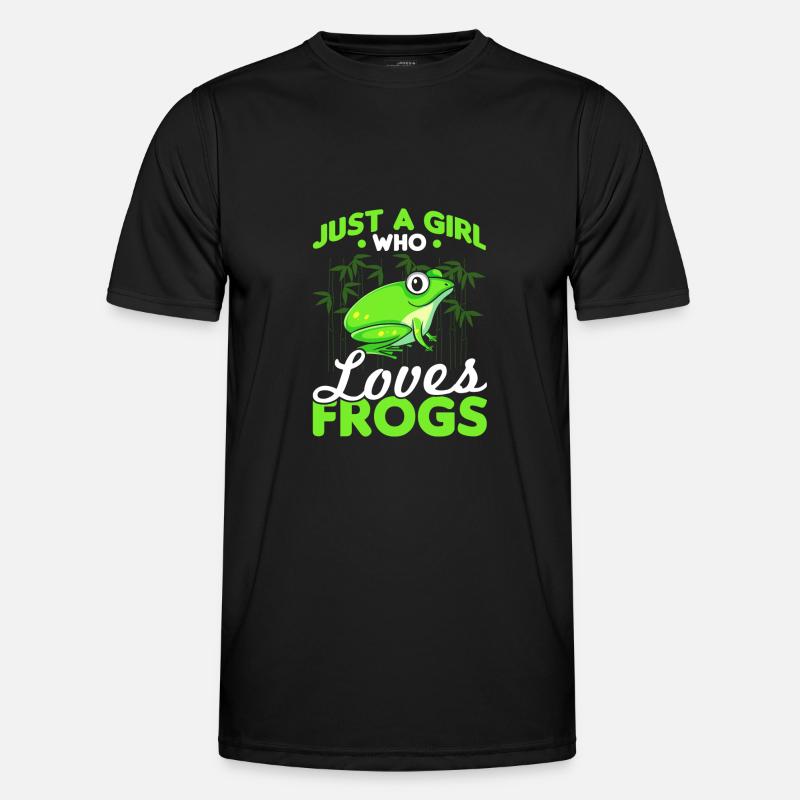 Mädchenfrösche - Männer Funktions-T-Shirt - Schwarz