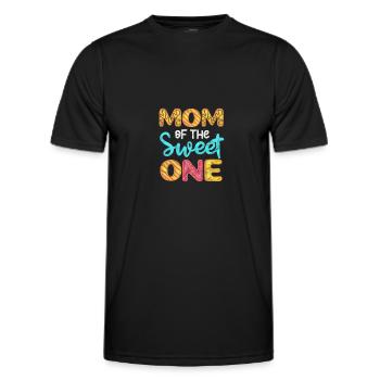 Mère Donut - T-shirt sport Homme - noir - Devant - AI Model Male 178 dark (178cm)