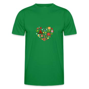 Canada - T-shirt sport Homme - vert - Devant - AI Model Male 178 dark (178cm)