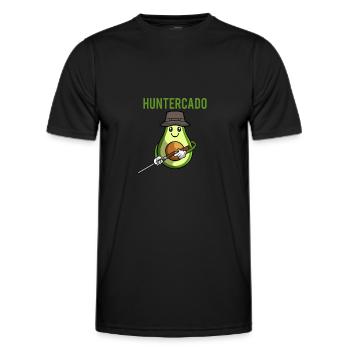 Hunter Hunting Hunting - Men's Functional T-Shirt - black - Front - AI Model Male 178 dark (178cm)