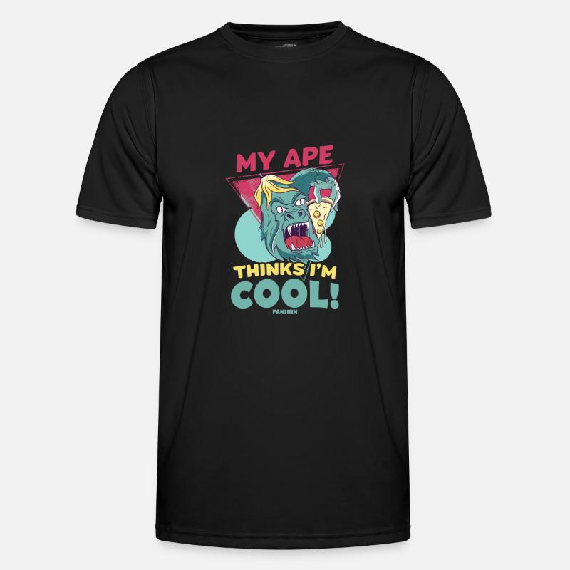 My Ape Thinks I'm Cool - Men's Functional T-Shirt - black