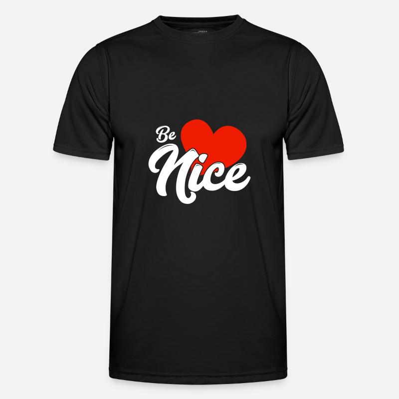 Be nice - Men's Functional T-Shirt - black