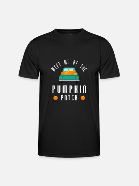 Retrouvez-moi au Pumpkin Patch - T-shirt sport Homme - noir