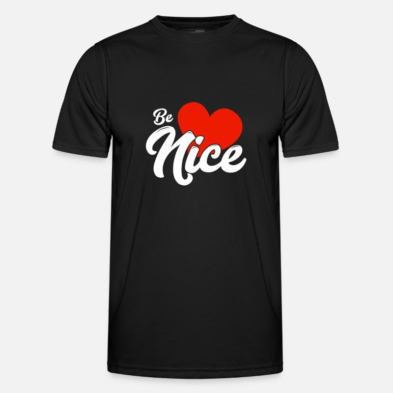 Be nice - Men's Functional T-Shirt - black