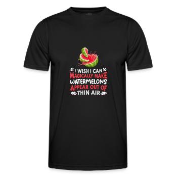 Watermelon - Men's Functional T-Shirt - black - Front - AI Model Male 178 dark (178cm)