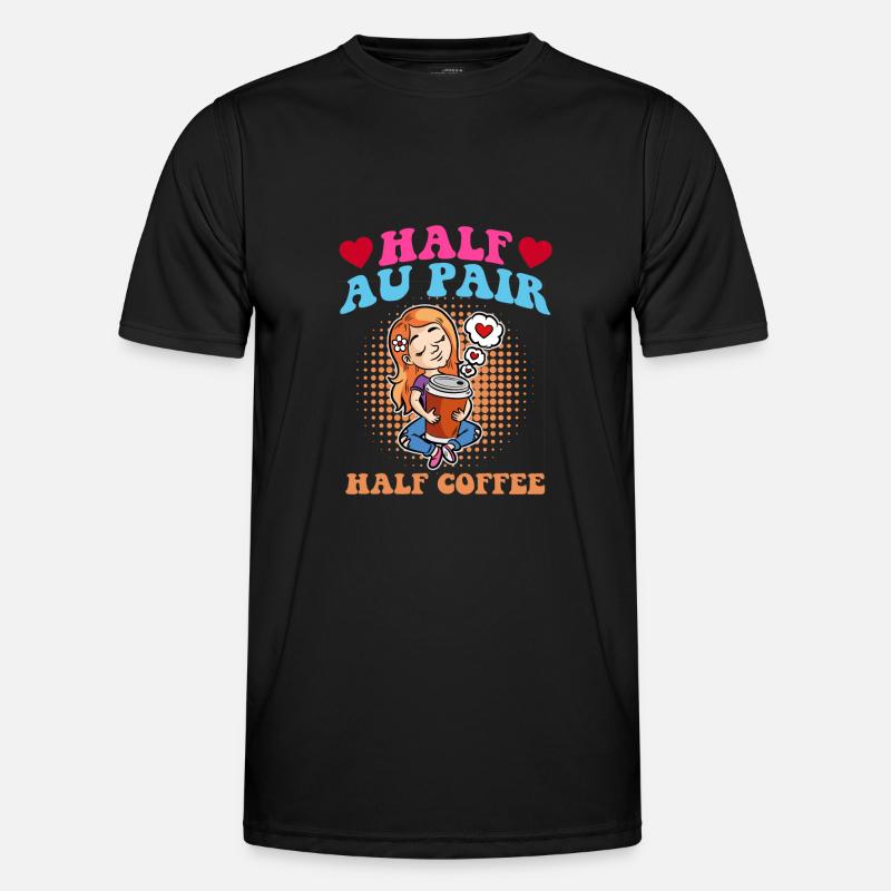 Half Au Pair half coffee Men's Functional T-Shirt