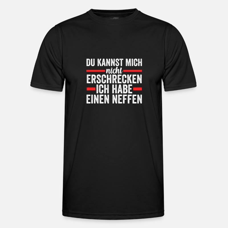 Onkel Neffe Onkels Geschenk - Männer Funktions-T-Shirt - Schwarz