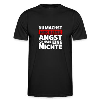 Onkel Nichte Nichten Geschenk - Männer Funktions-T-Shirt - Schwarz - Vorne - AI Model Male 178 dark (178cm)