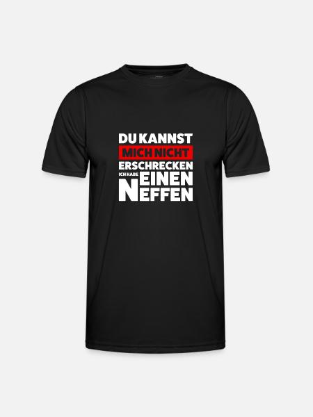 Onkel Neffe Neffen Geschenk - Männer Funktions-T-Shirt - Schwarz