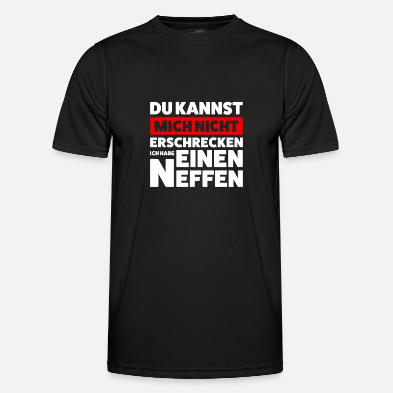 Onkel Neffe Neffen Geschenk - Männer Funktions-T-Shirt - Schwarz