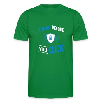 Cyber Security Information Computer Sicherheit - Men's Functional T-Shirt - kelly green - Front - AI Model Male 178 dark (178cm)