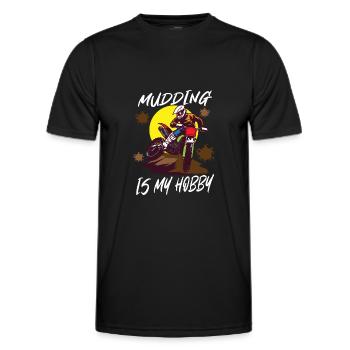 Dirt Bike Dirt Bike Riding Motocross Dirt Biking - Men's Functional T-Shirt - black - Front - AI Model Male 178 dark (178cm)