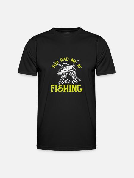 Fun Fishing Angler Fisherman Gift - Men's Functional T-Shirt - black