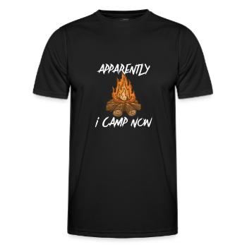Scout Camping Outdoor Campfire Hiking Backpacking - Männer Funktions-T-Shirt - Schwarz - Vorne - AI Model Male 178 dark (178cm)