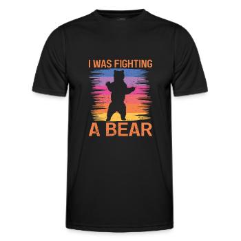 Bears Brown Bear Polar Bear Bear - Men's Functional T-Shirt - black - Front - AI Model Male 178 dark (178cm)