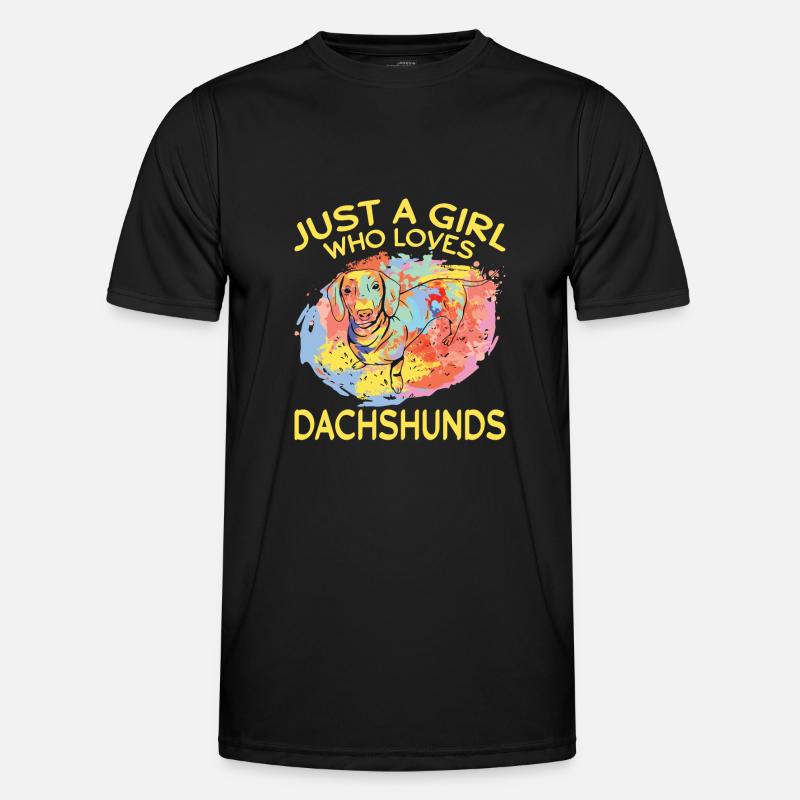 Dachshund Rough-haired Dachshund - Men's Functional T-Shirt - black