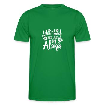 Hawaï - T-shirt sport Homme - vert - Devant - AI Model Male 178 dark (178cm)