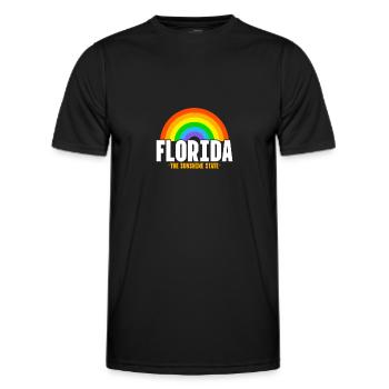 Floride - T-shirt sport Homme - noir - Devant - AI Model Male 178 dark (178cm)