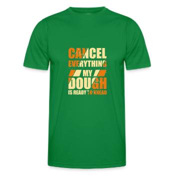 Dough Is Ready To Knead | Bread Baking - Men's Functional T-Shirt - kelly green - Front - AI Model Male 178 dark (178cm)