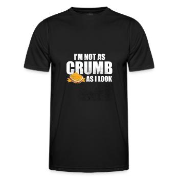 Je ne suis pas aussi miette que j’en ai l’air - Bread Baking - T-shirt sport Homme - noir - Devant - AI Model Male 178 dark (178cm)