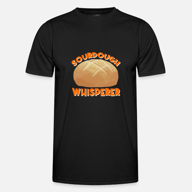 Sourdough Whisperer | Bread Baking - Männer Funktions-T-Shirt - Schwarz