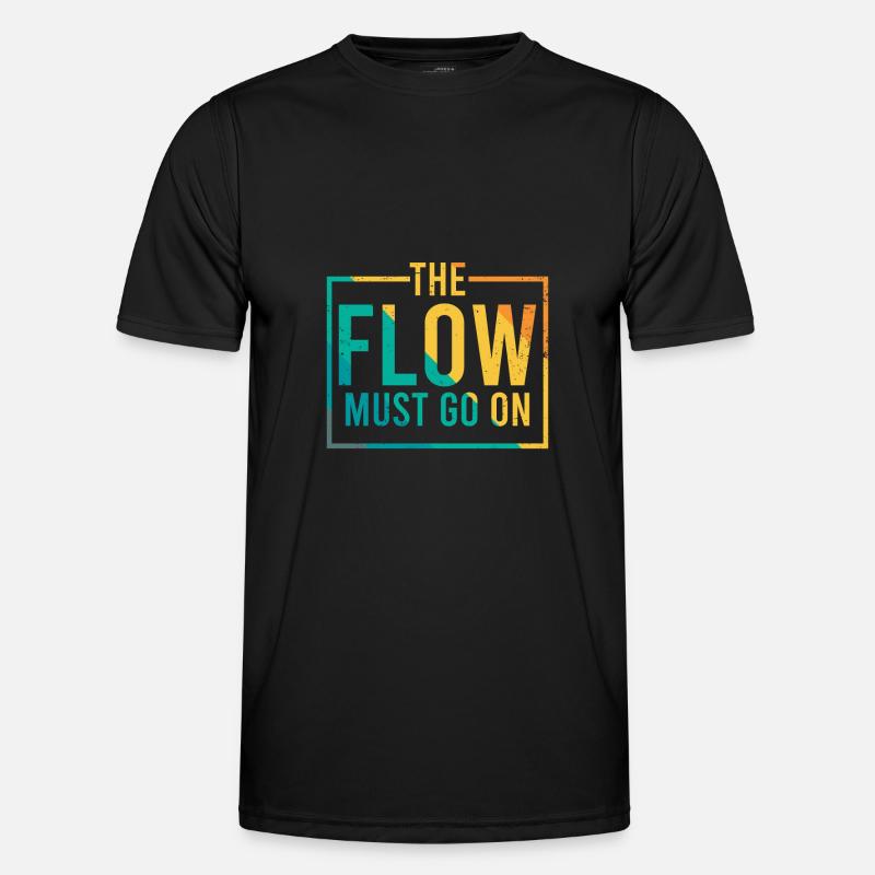 The Flow Must Go On - Capoeira Men's Functional T-Shirt