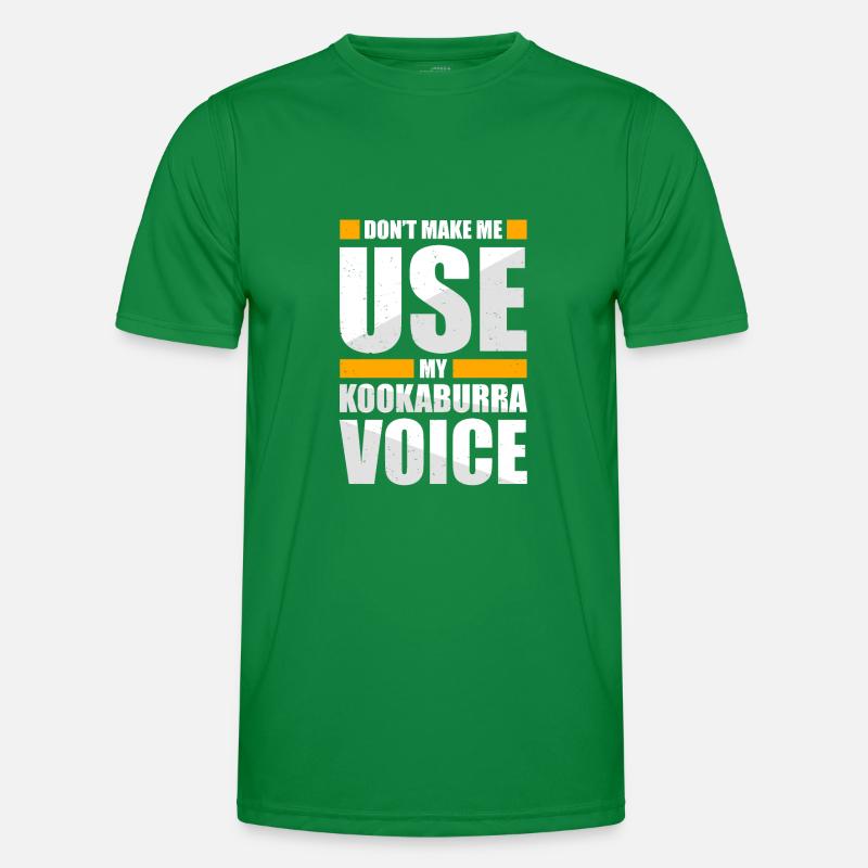 Ne me faites pas utiliser ma voix Kookaburra T-shirt sport Homme