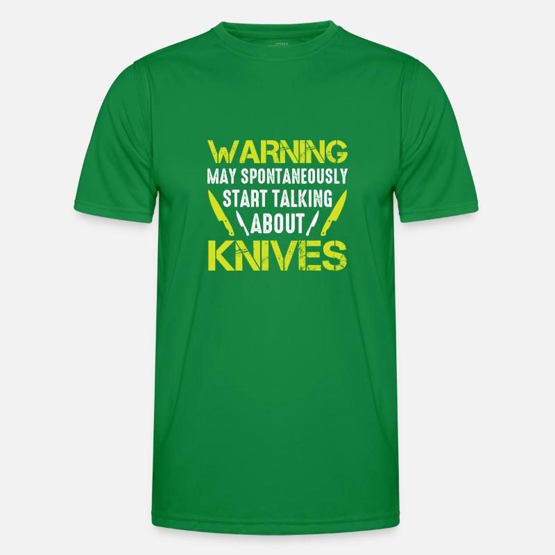 Knife Collector Blade Forge Blacksmith Männer Funktions-T-Shirt