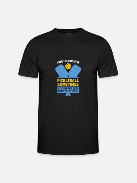 Pickleball Lovers Funny Pickleball - Men's Functional T-Shirt - black